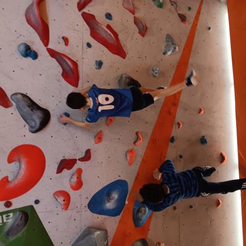 Klettern in der Boulderhalle